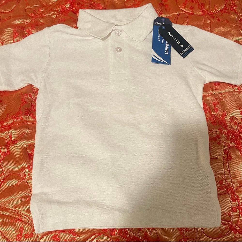 White nautica polo school uniform shirt brand new. Various sizes